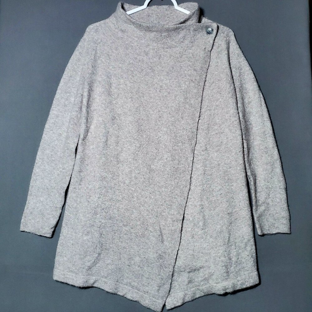 Magnolia Grace Women's Long-sleeved Fold-Over Shirt/Wrap/Tunic/Sweater S